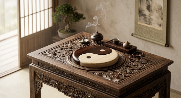 Hình ảnh minh họa trực quan giải thích khái niệm âm dương là gì thông qua biểu tượng Thái cực đồ truyền thống