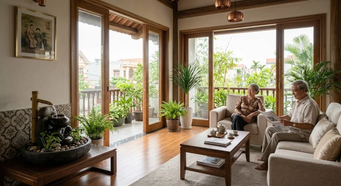 Bố trí không gian sống bình an giúp giải đáp thắc mắc ất dậu 1945 mệnh gì cho người lớn tuổi