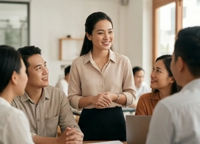 Cây dương liễu xanh tươi trồng bên hồ nước trong vườn nhà đại diện cho nạp âm bản mệnh Quý Mùi
