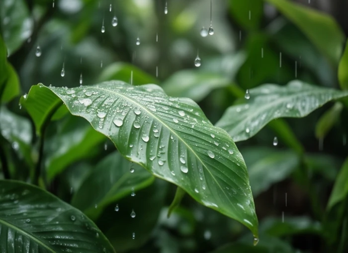 Hình tượng giọt nước mưa tinh khiết tượng trưng cho bản mệnh Thiên Hà Thủy của người tuổi Đinh Mùi 1967