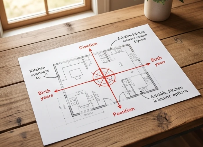Bảng tra cứu chi tiết các cung vị cát hung và hướng đặt bếp cho ba tuổi Canh Dần Nhâm Dần và Giáp Dần
