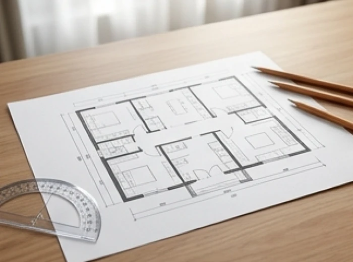 Bản vẽ phân chia các khu vực chức năng trong nhà theo các cung tốt xấu