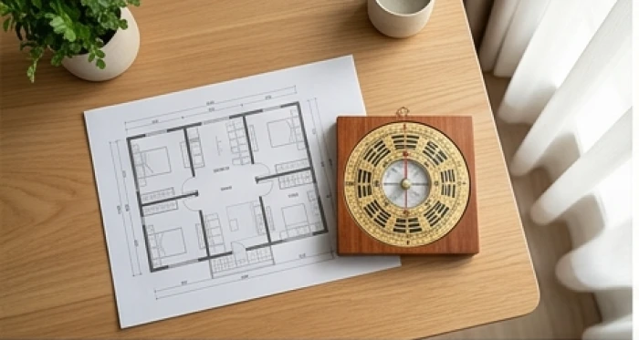 Sơ đồ tám hướng bát quái tốt xấu phân định cung cát hung cho nam và nữ tuổi Giáp Thìn 1964