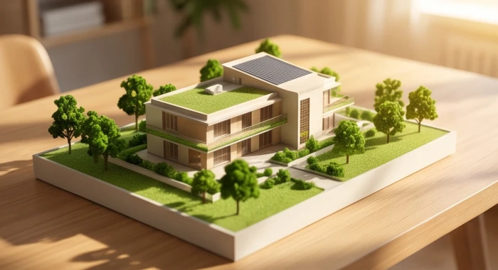 Mô hình kiến trúc sinh thái xanh mát kết hợp hài hòa với cảnh quan thiên nhiên tự nhiên