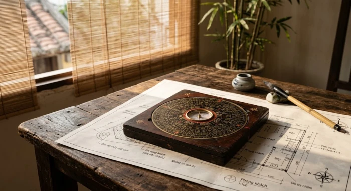 Bản vẽ thiết kế không gian sống tiêu chuẩn phong thủy giải đáp bính ngọ 1966 hợp hướng nào