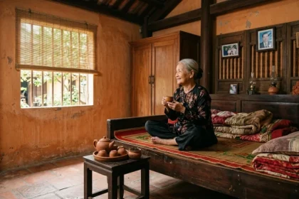 Mẫu phòng ngủ sử dụng tông màu đất nung và gốm sứ mộc mạc giải đáp thắc mắc người tuổi bính tuất 1946 mệnh gì