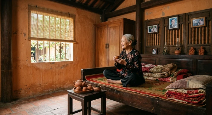 Mẫu phòng ngủ sử dụng tông màu đất nung và gốm sứ mộc mạc giải đáp thắc mắc người tuổi bính tuất 1946 mệnh gì