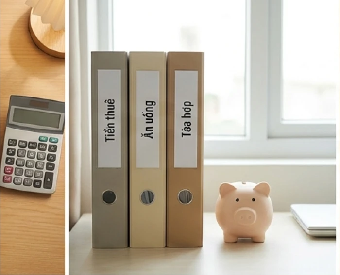 Sổ quản lý tài chính phân bổ chi tiêu cố định tích lũy và quỹ dự phòng khẩn cấp theo tỷ lệ khoa học