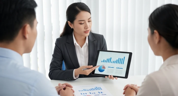 Nữ quản lý tuổi Thìn dùng lập luận chặt chẽ và số liệu thực tế để bảo vệ nguyên tắc làm việc trong cuộc thảo luận