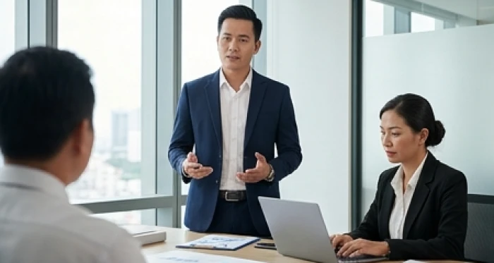 Doanh nhân Canh Ngọ 1990 phụ trách đối ngoại đàm phán hợp đồng trong khi cổ đông quản trị rủi ro hậu cần