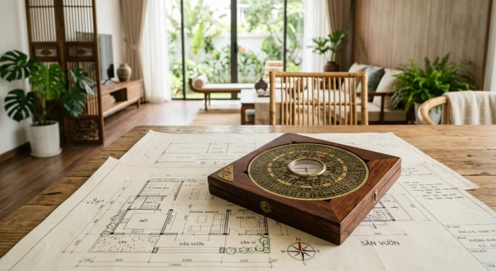 Mô hình la bàn phong thủy định vị canh tuất 1970 hợp hướng nào để thu hút tài lộc và vượng khí cho ngôi nhà