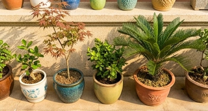 Các chậu cây phong thủy chịu nắng đặt hài hòa dọc hiên sân trước cho từng nạp âm tuổi Mão