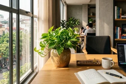 Chậu cây để bàn hợp tuổi Dậu theo phong thủy ngũ hành giúp thu hút tài lộc và vượng khí cho không gian làm việc