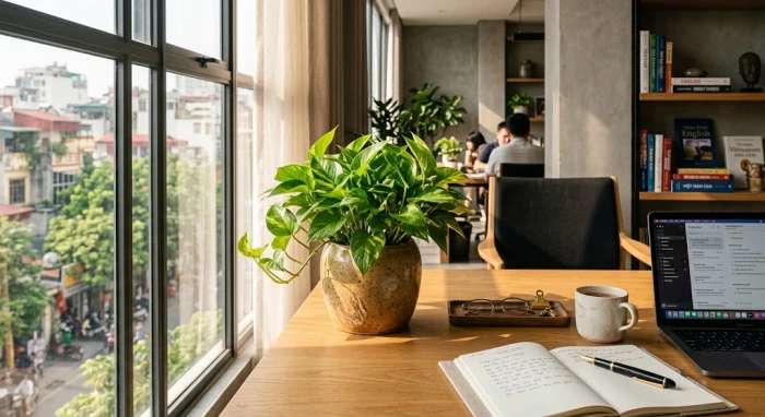 Chậu cây để bàn hợp tuổi Dậu theo phong thủy ngũ hành giúp thu hút tài lộc và vượng khí cho không gian làm việc