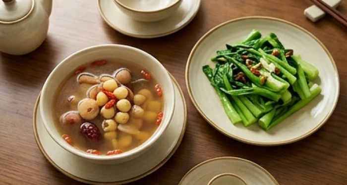 Bữa ăn dinh dưỡng thanh đạm giúp cân bằng hệ tiêu hóa và duy trì thể lực cho phụ nữ Kỷ Sửu