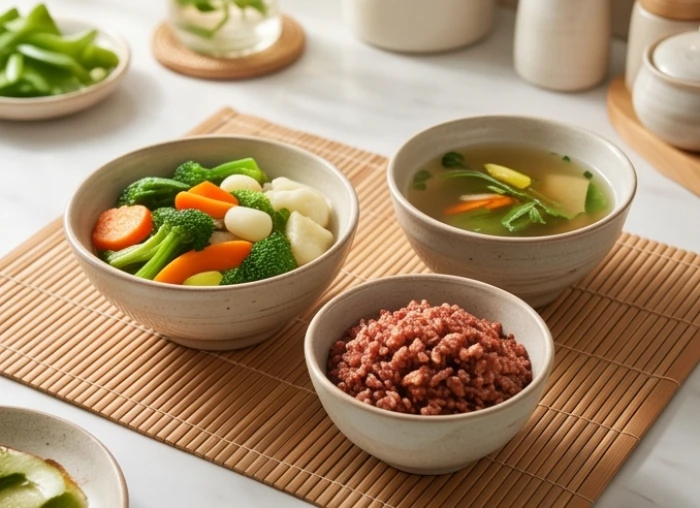 Bữa ăn dinh dưỡng thanh đạm ít dầu mỡ bảo vệ tim mạch cho nữ mạng Bính Thìn 1976 khi bước vào giai đoạn hậu vận