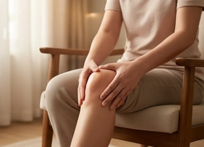 Thực hiện các động tác mát xa nhẹ nhàng để giảm đau mỏi vùng thắt lưng và khớp gối khi giao mùa