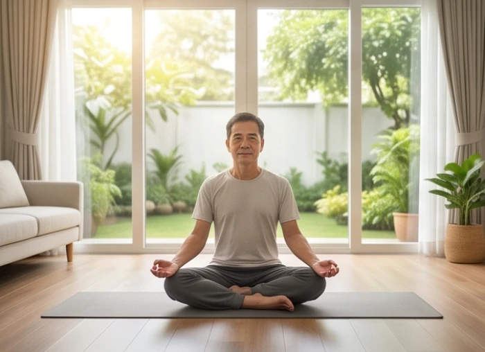 Góc luyện tập thể thao nhẹ nhàng tại gia giúp cải thiện huyết áp và thể lực mỗi ngày