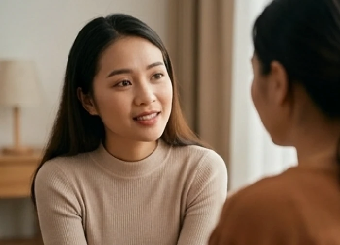 Ánh mắt chăm chú và thái độ lắng nghe chân thành cho thấy khả năng thấu cảm tuyệt vời của người tuổi Quý Mùi