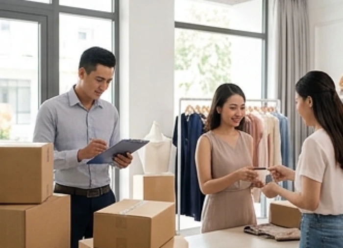 Mô hình kinh doanh bán sỉ quy mô lớn bên cạnh không gian bán lẻ thời trang tỉ mỉ của doanh nhân tuổi Sửu
