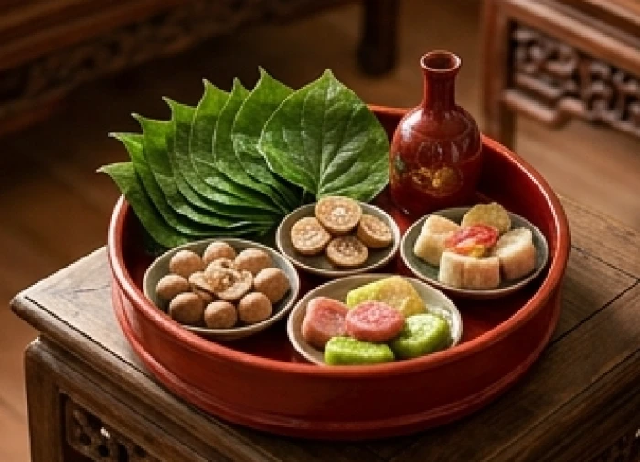 Lễ vật cưới hỏi truyền thống được chuẩn bị chu đáo để đón dâu vào tháng đại lợi