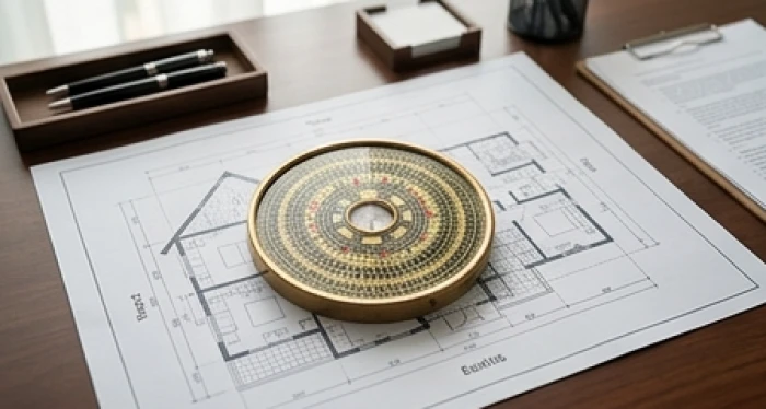 La bàn phong thủy chỉ rõ bốn hướng Đông tứ trạch cát lành dành riêng cho nam mạng cung Ly sinh năm 1973