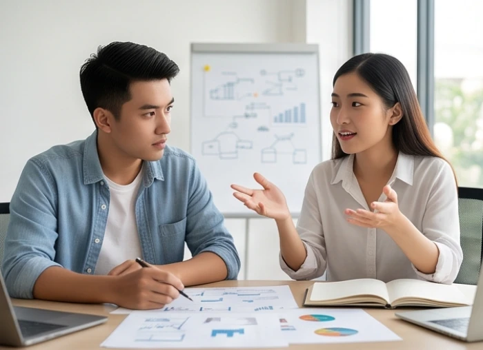 Sự khác biệt rõ nét giữa nam cung Ly tư duy logic và nữ cung Càn sắc sảo trong giao tiếp