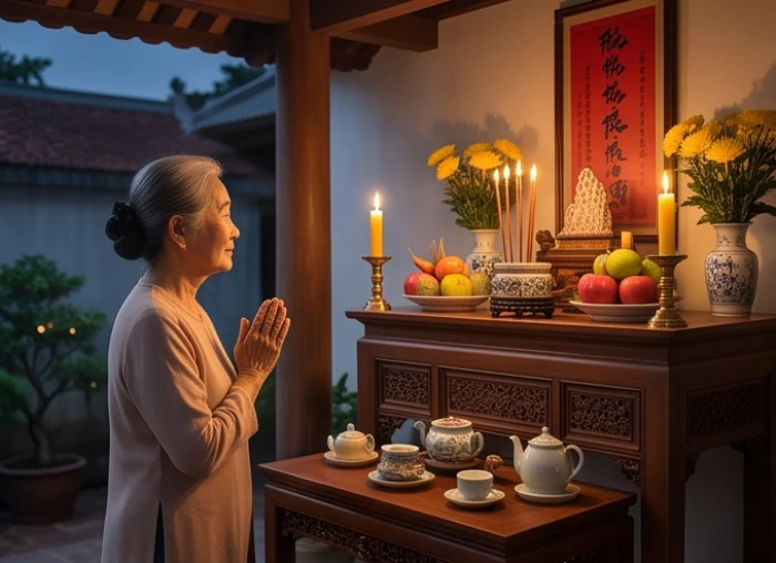 Gia chủ tuổi Canh Dần chuẩn bị mâm lễ thanh tịnh cúng sao giải hạn cho năm Đinh Mùi 2027