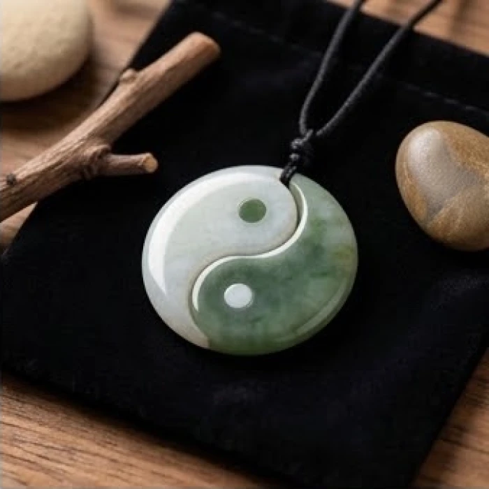 Sự cân bằng của biểu tượng thái cực âm dương kết hợp cùng các yếu tố tự nhiên đại diện cho thập can
