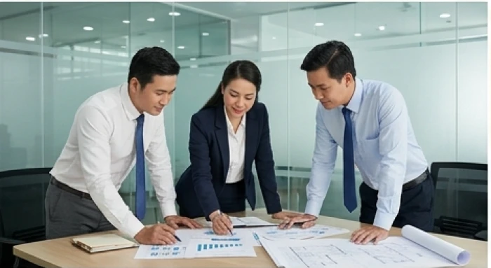 Ba chuyên gia thảo luận chiến lược kinh doanh phản ánh sự phối hợp tính cách giữa Thân Tý Thìn
