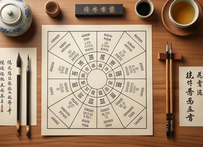 Sơ đồ mười hai cung trên lá số tử vi thể hiện sự phân bổ năng lượng vượng suy của vòng trường sinh