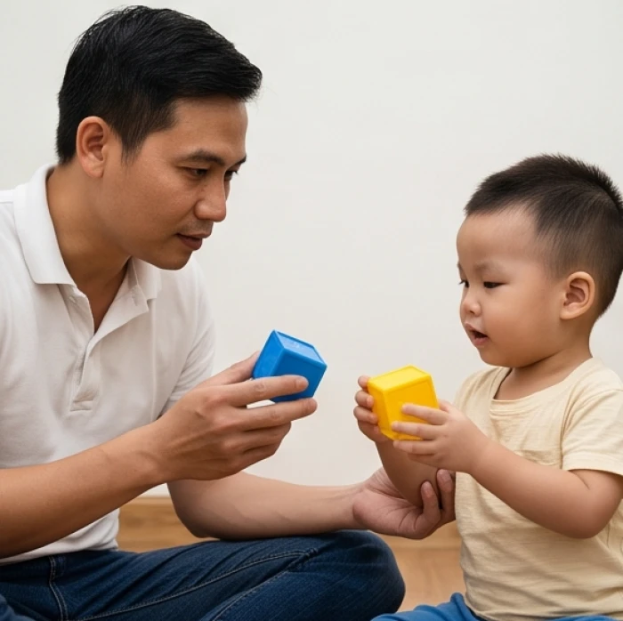 Cha mẹ đưa ra hai lựa chọn đồ vật để con tự quyết định giúp giảm thiểu sự đối đầu và căng thẳng không đáng có