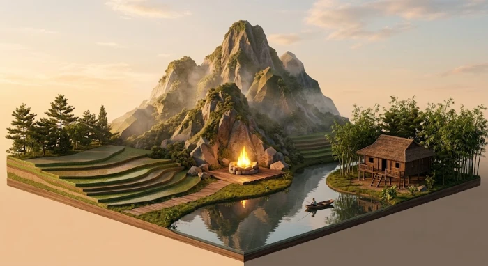Không gian kiến trúc phong thủy ấm áp giải đáp đinh dậu 1957 mệnh gì để thu hút vượng khí