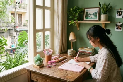 Không gian học tập thiết kế chuẩn phong thủy giải đáp đinh dậu 2017 hợp màu gì để mang lại may mắn