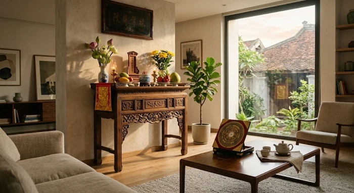Bản vẽ thiết kế la bàn phong thủy giải đáp đinh hợi 1947 hợp hướng nào cho nhà ở và bàn thờ