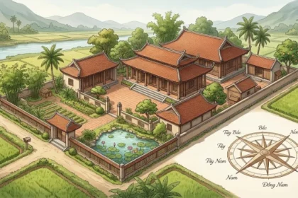 Sơ đồ phong thủy chi tiết giải đáp thắc mắc đinh hợi 2007 hợp hướng nào cho nam và nữ mạng