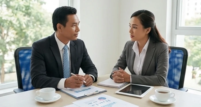 Nam Giáp Tý thảo luận hợp đồng kinh doanh hài hòa với đối tác hợp tuổi Bính Dần và Kỷ Tỵ