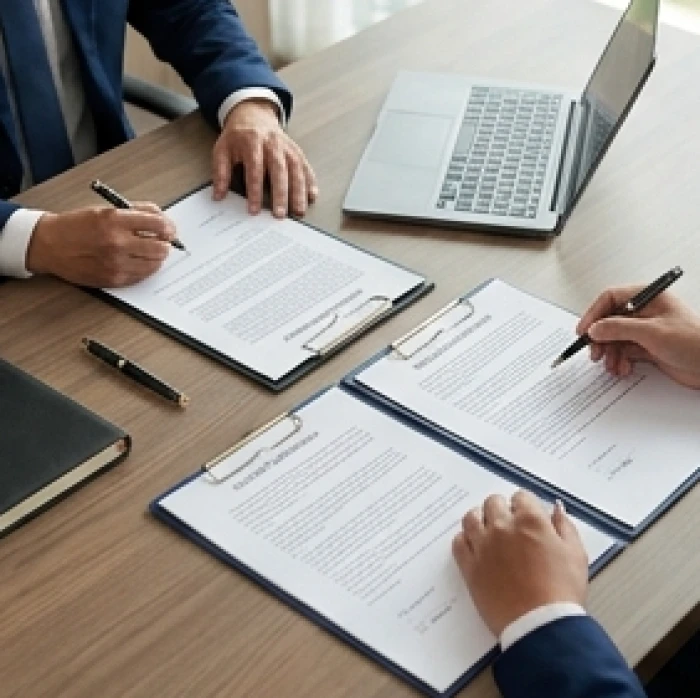 Bảng phân công nhiệm vụ và hợp đồng hợp tác rõ ràng giữa gia chủ Ất Sửu và đối tác kinh doanh