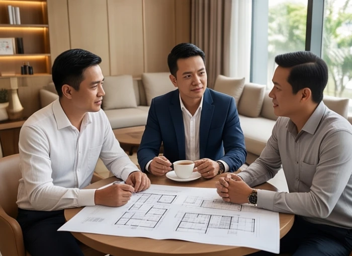 Buổi ký kết hợp đồng hợp tác thành công giữa chủ doanh nghiệp tuổi Tuất cùng đối tác tuổi Dần và Ngọ