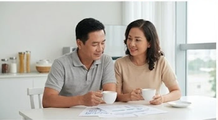 Không gian gia đình ấm cúng của nam mạng 1975 cùng vợ lập kế hoạch tài chính dài hạn