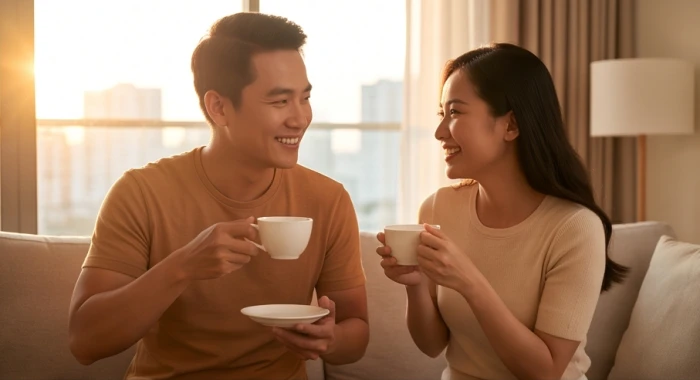 Nam giới sinh năm 1995 tận hưởng khoảnh khắc gia đạo ấm cúng và hạnh phúc bên người thân sau tuổi 30