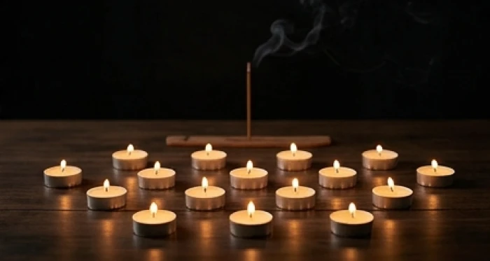 Nghi thức thắp nến cầu bình an và hóa giải năng lượng xấu từ sao Vân Hớn chiếu mệnh