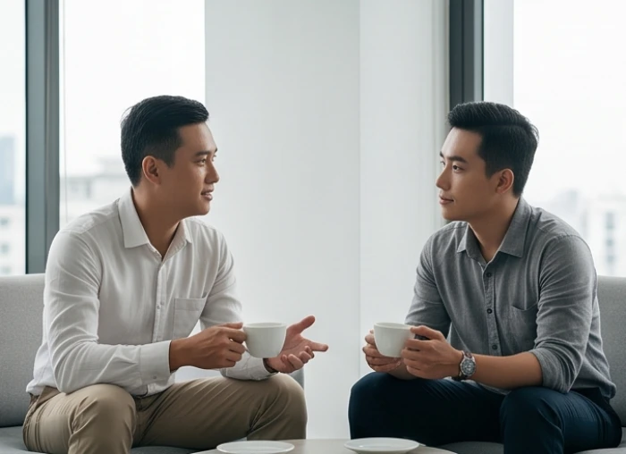 Cuộc thảo luận mềm mỏng giúp nam giới sinh năm 1992 tự nhận ra lỗ hổng trong kế hoạch mà không bị chạm tự ái