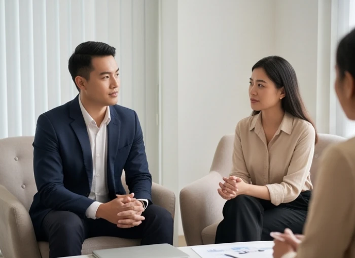 Cuộc thảo luận điềm tĩnh giữa đối tác cho thấy kỹ năng kiểm soát phản ứng trong tính cách tuổi ất dậu 2005