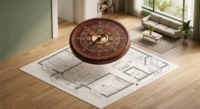 La bàn phong thủy giúp nam nữ xác định giáp thìn 1964 hợp hướng nào để bố trí cửa chính và nội thất chuẩn xác