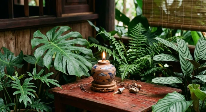 Bảng màu phong thủy giải đáp thắc mắc giáp thìn 1964 hợp màu gì qua các vật dụng nội thất xanh lá và đỏ