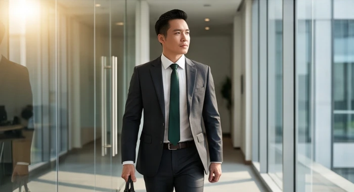 Nam giới sinh năm 1995 mặc trang phục màu xanh lá xuất hành giờ hoàng đạo đón Tài Thần