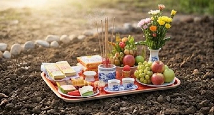 Lễ cúng động thổ mượn tuổi xây nhà giúp gia chủ Canh Tý hóa giải hạn Kim Lâu Lục Súc