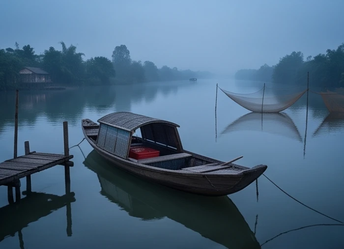 Khung cảnh bến thuyền yên tĩnh nhắc nhở cẩn trọng khi đi đường thủy dưới hạn sao Thủy Diệu