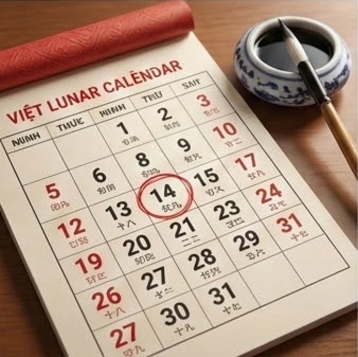 Cuốn lịch vạn niên đánh dấu những năm vận hạn quan trọng nhắc nhở gia chủ cần cẩn trọng trong các quyết định lớn